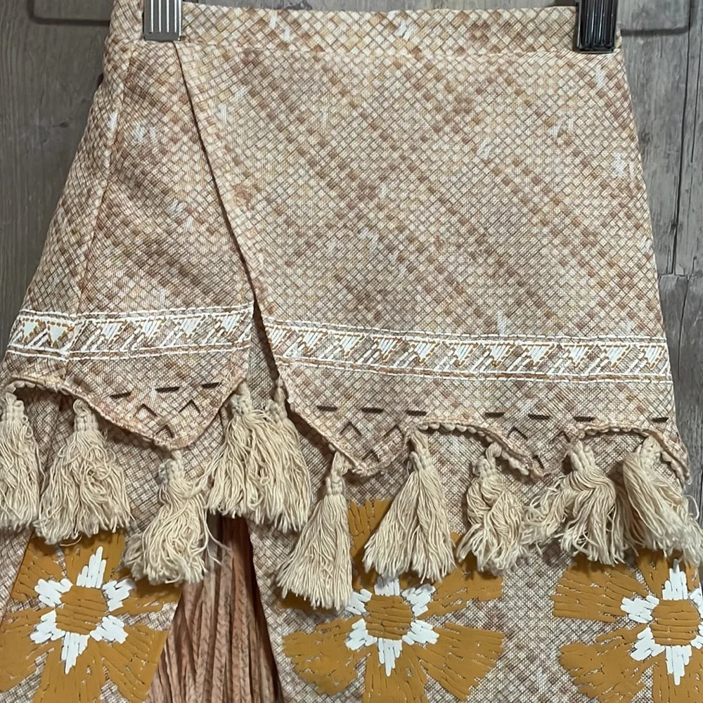 DISNEY STORE Moana Costume Skirt Tassel Kids Size 4 Floral Hawaiian & Bikini Top - Picture 5 of 11